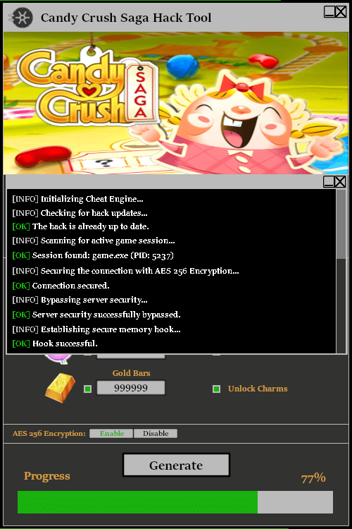 Candy Crush Saga Hack Tool Console 1