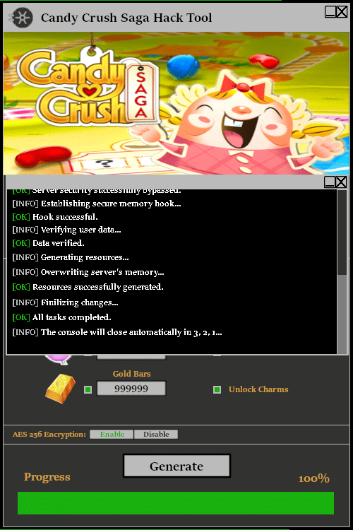 Candy Crush Saga Hack Tool Console 2