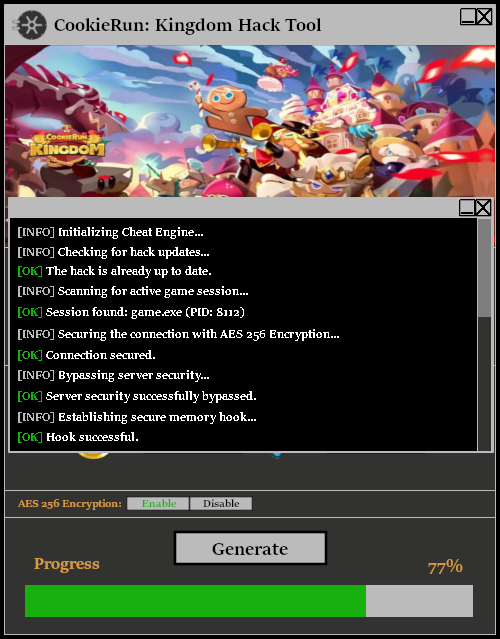CookieRun Kingdom Hack Tool Console 1