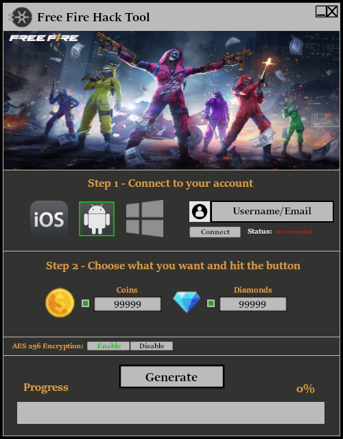 Free Fire Hack Tool Cheat Free Download