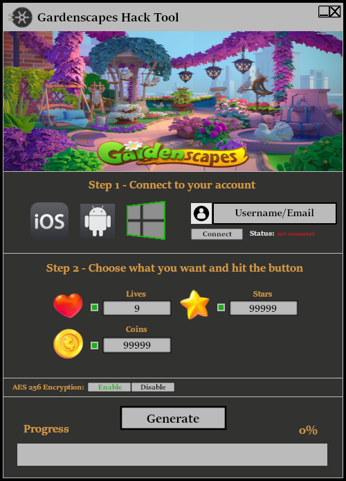 Gardenscapes Hack Tool Cheat Free Download