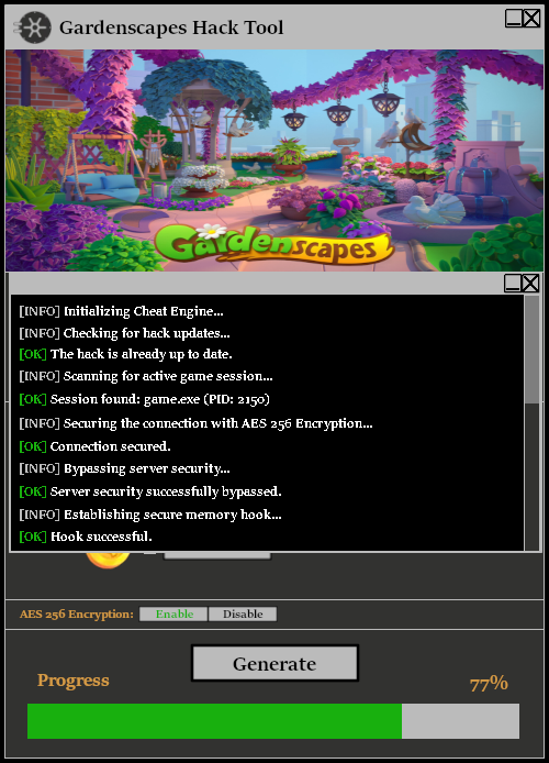 Gardenscapes Hack Tool Console 1