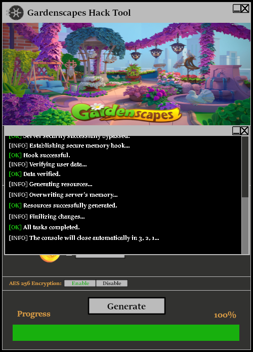 Gardenscapes Hack Tool Console 2