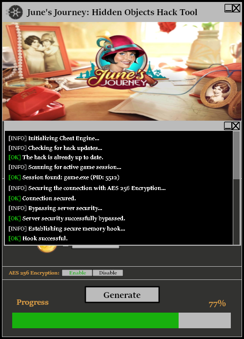 June's Journey Hidden Objects Hack Tool Console 1