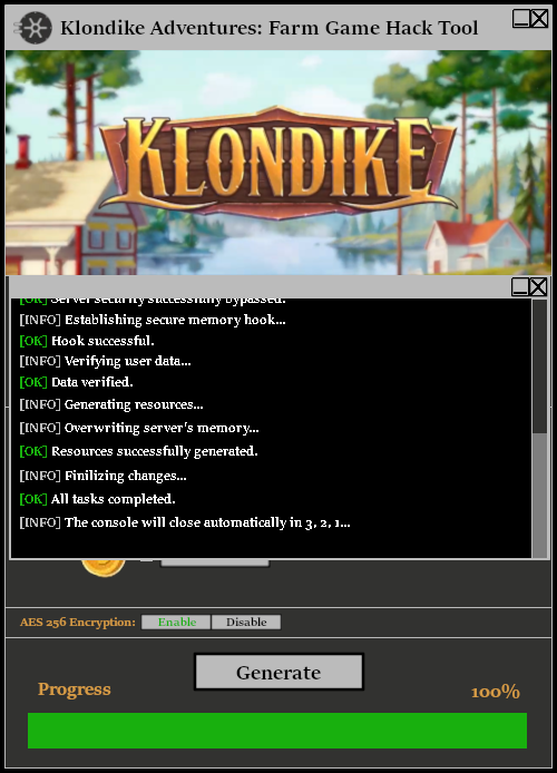 Klondike Adventures Farm Game Hack Tool Console 2