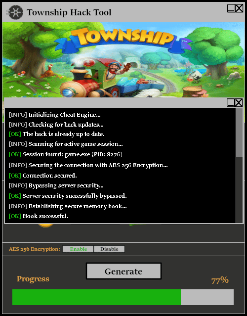 Township Hack Tool Console 1