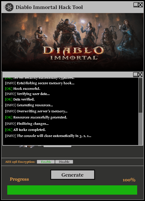 Diablo Immortal Hack Tool Console 2