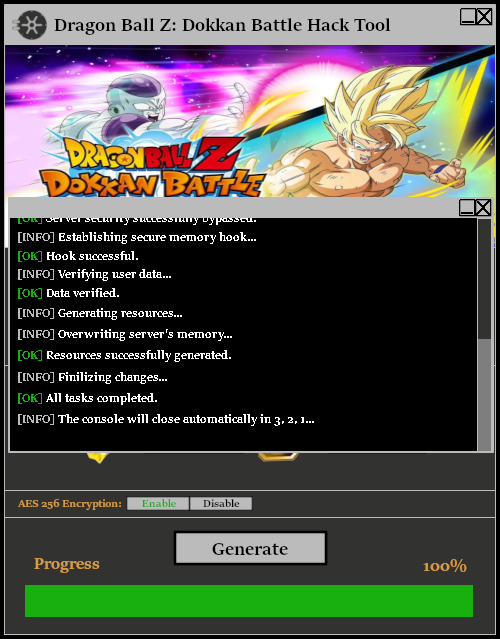 Dragon Ball Z Dokkan Battle Hack Tool Console 2