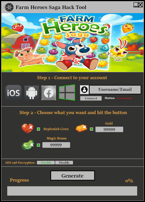Farm Heroes Saga Hack Tool Cheat Free Download