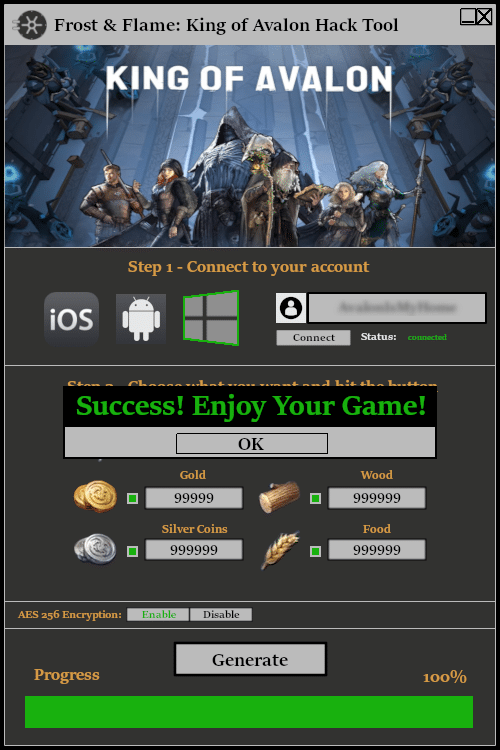 Frost & Flame King of Avalon Hack Tool Online Generator Hacked