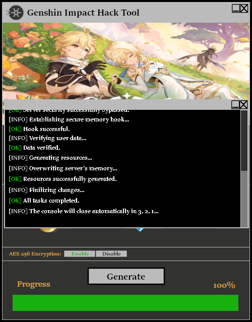 Genshin Impact Hack Tool Console 2