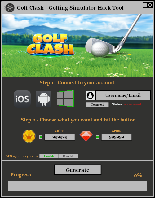 Golf Clash Golfing Simulator Hack Tool Cheat Free Download