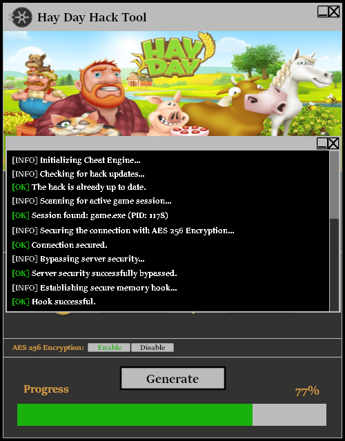 Hay Day Hack Tool Console 1