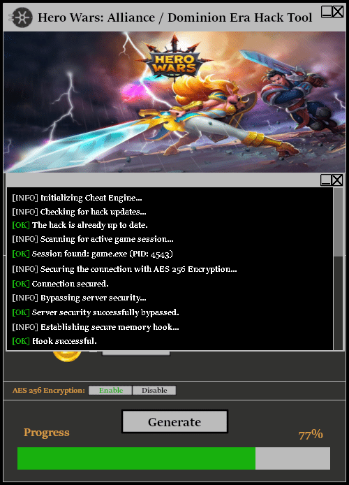 Hero Wars Alliance Dominion Era Hack Tool Console 1