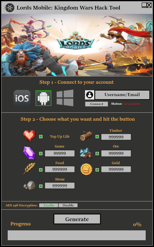 Lords Mobile Kingdom Wars Hack Tool Cheat Free Download