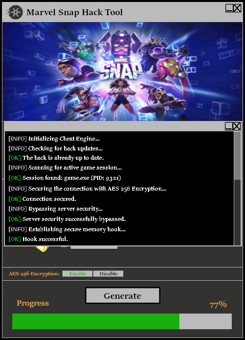 Marvel Snap Hack Tool Console 1