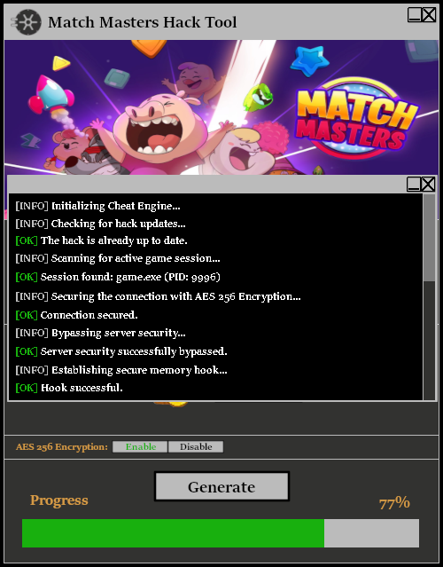 Match Masters Hack Tool Console 1
