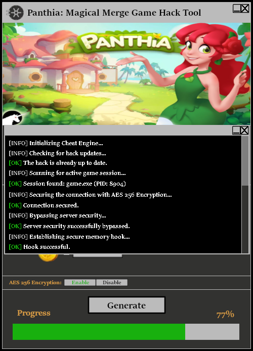 Panthia: Magical Merge Game Hack Tool Console 1