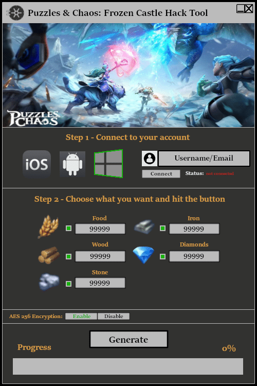 Puzzles & Chaos Frozen Castle Hack Tool Cheat Free Download
