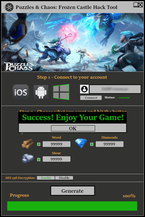 Puzzles & Chaos Frozen Castle Hack Tool Online Generator Hacked
