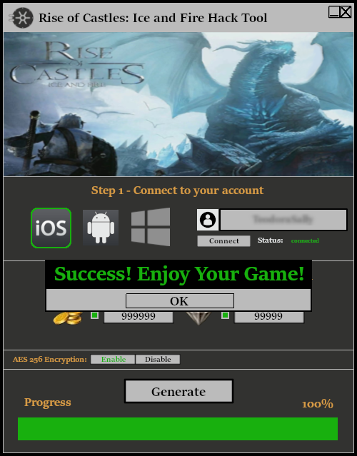 Rise of Castles: Ice and Fire Hack Tool Online Generator Hacked