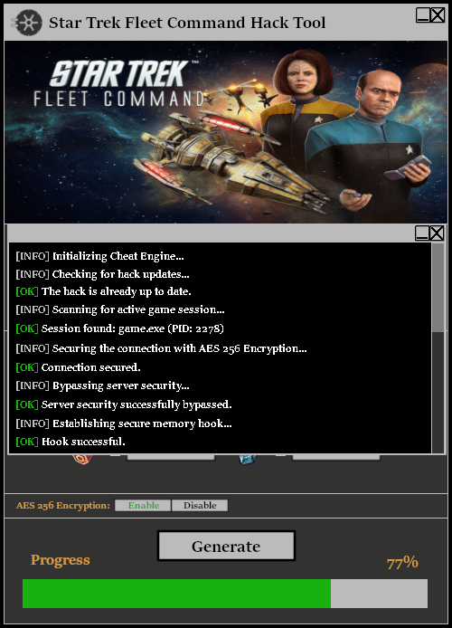 Star Trek Fleet Command Hack Tool Console 1