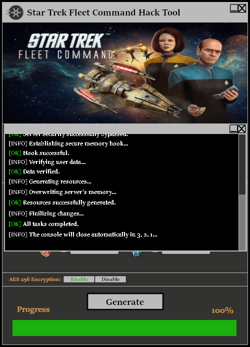 Star Trek Fleet Command Hack Tool Console 2
