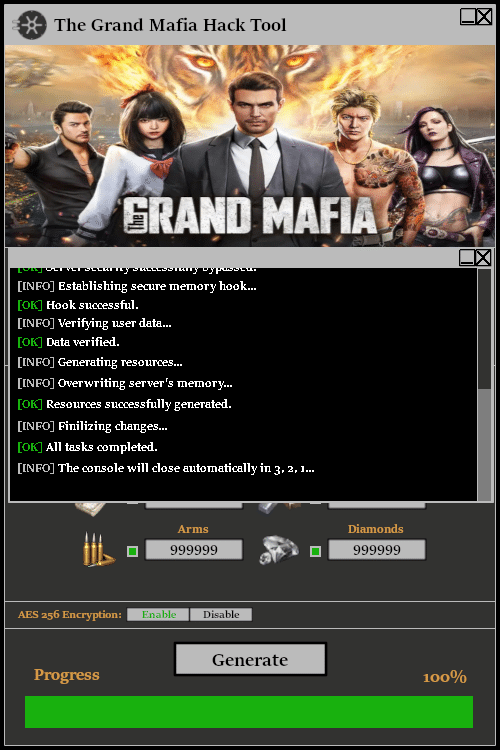 The Grand Mafia Hack Tool Console 2