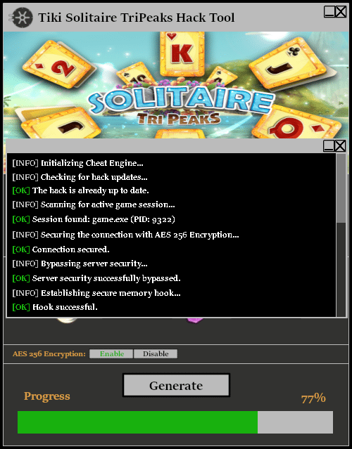 Tiki Solitaire TriPeaks Hack Tool Console 1