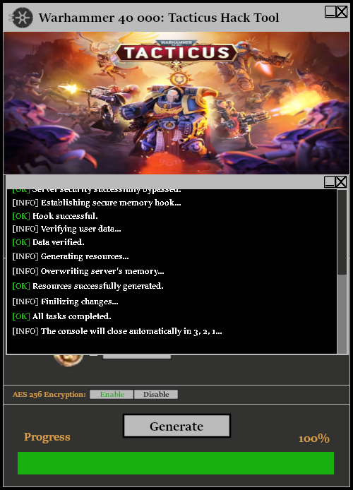 Warhammer 40000 Tacticus Hack Tool Console 2