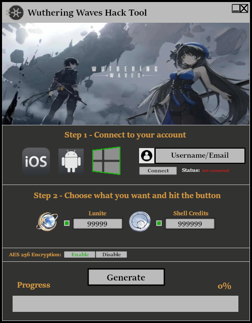 Wuthering Waves Hack Tool Cheat Free Download