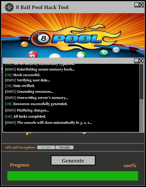 8 Ball Pool Hack Tool Console 2